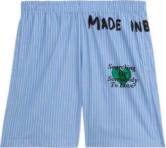 Barrow Shorts con logo - Blu