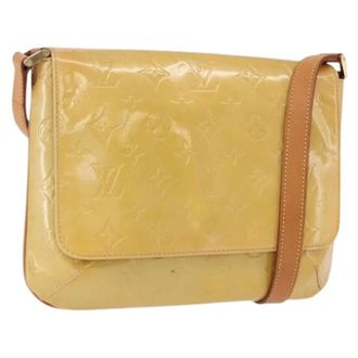 Louis Vuitton Pre-owned Patent Leather Shoulder Bag - Dames - Pre-owned - Geel - Maat: ONE Size Leer