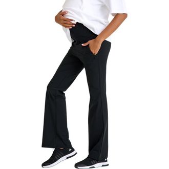 Accouch&eacute;e Ultimate Comfort Warm Flare Pants in Black at Nordstrom, Size Small Eu