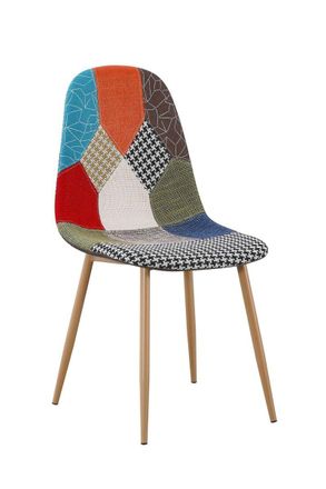 Regalos Miguel Sillas Comedor - Silla Teok Patchwork - Patchwork Clear
