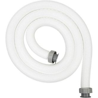 Trade Shop TrAdE Shop Traesio - Tubo Da 3 Mt Diam.38 Mm Per Pompe Filtri A Sabbia Bianco Ricambio Piscina 58368