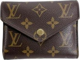Louis Vuitton Pre-owned Vintage Canvas Portemonnee - unisex - Vintage Accessoires - Bruin - ONE Size - Vintage