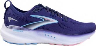 Brooks Womens Glycerin Gts 22 Shoes In Blue Ribbon/peacoat/dianthus