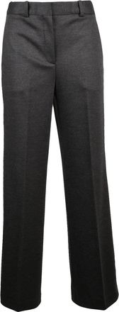 Circolo 1901 Straight-Leg Virgin Wool Trousers with Tailored Fit