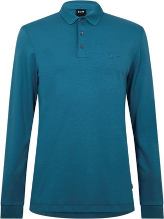 HUGO BOSS Mens Regular Fit Long Sleeve Shirt in Open Green - Size Small
