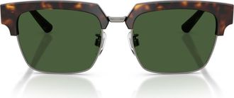 Dolce & Gabbana 54mm Square Sunglasses in Havana /Dark Green at Nordstrom