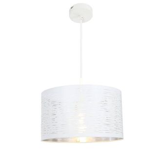 Netlighting Barca Cylindrical Pendant Ceiling Light White 1x E27