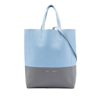 Celine Pre-owned Celine Small Bicolor Grained Calfskin Vertical Cabas Tote Ladies F-GA-1196