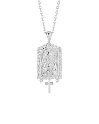 Glaze Jewelry Silver Cz Necklace