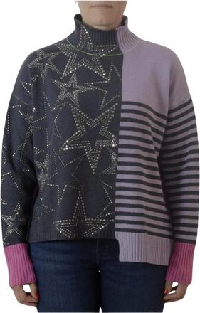 Brand Unique Turtleneck Sweater - Dames - Coltruien - Veelkleurig - M - Truien & Vesten