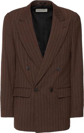 Dries Van Noten Barton - Heren - Blazers - Bruin - M - Jassen