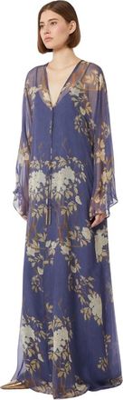 Max Mara Maxi Jurken - Dames - Maxi kleedjes - Blauw - XL - Kleedjes