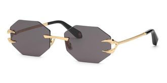 Roberto Cavalli SRC005 0300 Mens Sunglasses Gold Size 59