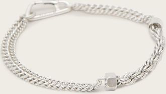 AllSaints Mens Brass Oz Rope Chain Bracelet, Size: One Size