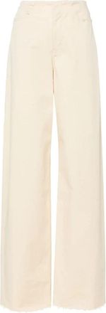 Maison Margiela Dames, Broeken, Geel, Maat: XS Leer