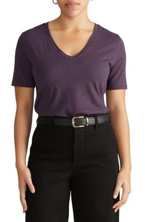 Universal Standard Light as Air V-Rex T-Shirt in Purple Jewel at Nordstrom, Size Xs