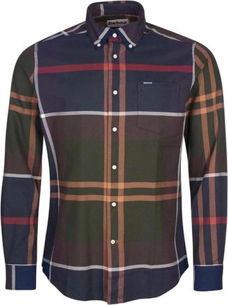 Barbour Geruite Patroon Overhemd - Heren - Casual Overhemden - Veelkleurig - L - Katoen - Overhemden