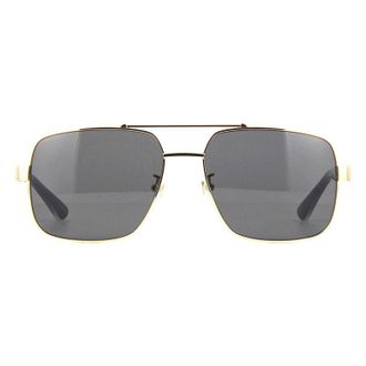 Gucci Aviator Full Rim Sunglasses - Gold
