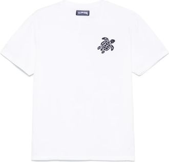 Vilebrequin T-shirt con logo ricamato - Bianco