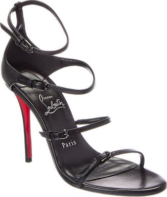 Christian Louboutin Logo Leather Sandal