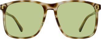 Gucci GG1041S 80s Square Sunglasses - Green
