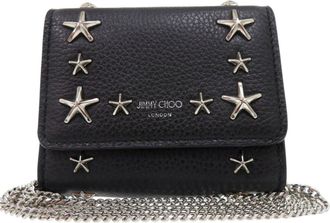 Jimmy Choo London Leather Clutch Bag (Pre-Owned)
