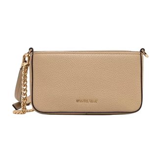 Michael Kors Bryant Small Convertible Crossbody Bag - Dames - Tassen - Beige - Maat: ONE Size Leer