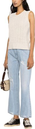 Golden Goose Womens Chunky Knit Vest Ss23 W