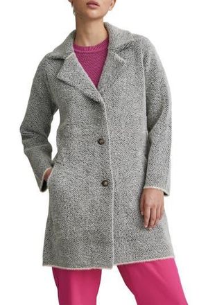 NVLT Eyelash Longline Sweater Coat in Herringbone at Nordstrom Rack, Size Medium