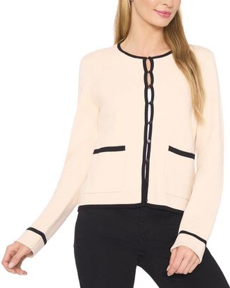 CeCe by Cynthia Steffe Cece Patch Pocket Tipping Cardigan