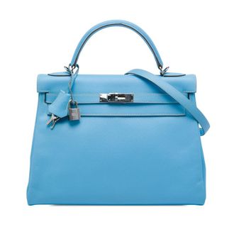 Herm&egrave;s Pre-owned Hermes Epsom Candy Verso Kelly II Retourne 32 Satchel Ladies DHQ2JC3LV4UVU75X