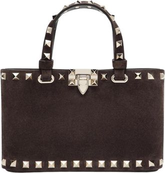 Valentino Garavani Rockstud Mini Bag - Dames - Handtassen - Bruin - ONE Size - Leer - Tassen