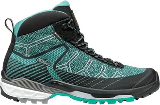 Asolo Falcon Evo Jaquard GV Hiking Boot - Womens in Black/aqua Green at Nordstrom, Size 8.5