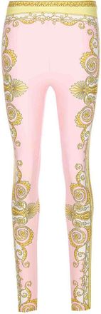 Versace Pink And Gold Leggings