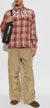 Palm Angels Shirt With Pockets, Mens, Red