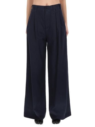 Maison Margiela Blue Flared High Rise Jeans