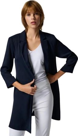 Joseph Ribkoff Dames, Mantels, Blauw, Maat: 3XL Poliester