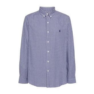 Ralph Lauren Casual Shirts, male, Blue, Size: S Gingham Check Shirt
