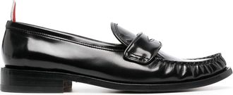 Thom Browne penny-slot leather loafers - men - Calf Leather/Calf Leather/Calf Leather - 7.5 - Black