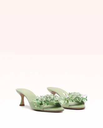 Alexandre Birman Womens Sierra 60 Retro Mules In Green