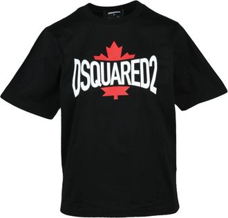 Dsquared2 T-Shirts - Dames - T-shirts - Zwart - S - Katoen - Tops