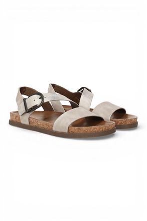 Blowfish Womens Cloud Silver Footbed Strappy Flat Sandals - Lance