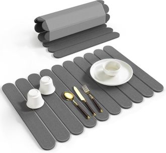 OEM Tapete De Secado De Piedra Grande Para Encimeras De Cocina, Tapete De Piedra De Tierra De Diatomeas De Secado R&aacute;pido, Tapete Enrollable Para Platos, B