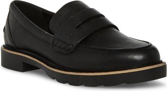 Blondo Womens Penny Loafer In Black Leather