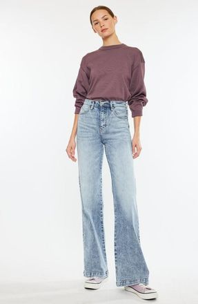 Kancan Roxana Ultra High Rise 90s Flare Jeans in Medium Wash at Nordstrom, Size 3133