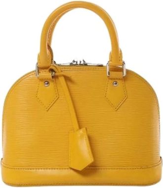 Louis Vuitton Pre-owned Handbags, female, Yellow, Size: ONE SIZE Pre-owned Alma BB
