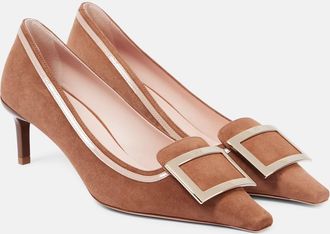 Roger Vivier Pumps Viv Canard 55 in suede