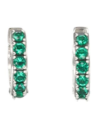 Emanuele Bicocchi Crystal Hoop Earrings