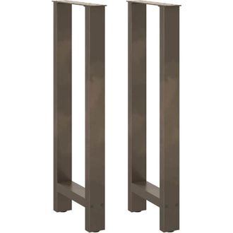vidaXL Patas Para Mesa De Bar De Acero Natural (2 Unidades, 50 X 100-101 Cm) Vidaxl