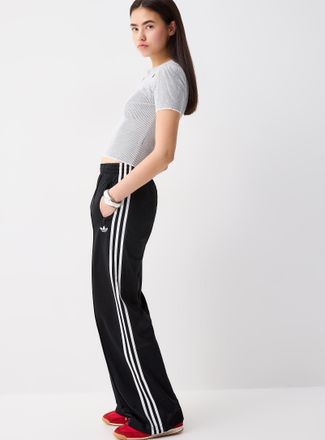 adidas Womens Three stripes wide-leg track pant